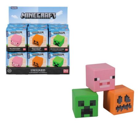 PALADONE – MINECRAFT – Stress Blocks (Cubi Antistress) cm –  (In box cm) In espo da 12pz…x12…x48